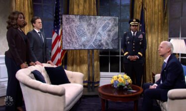 "Saturday Night Live" opens with its President Joe Biden reviewing Russian disinformation in Ukraine.