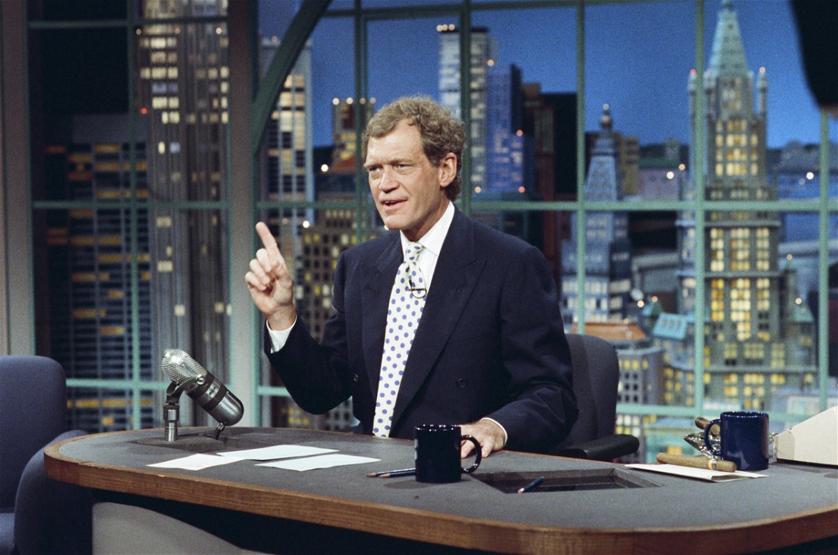 <i>NBC/Getty Images</i><br/>David Letterman on 'Late Night' in 1993. Letterman is scheduled to make a guest appearance for the show's anniversary.