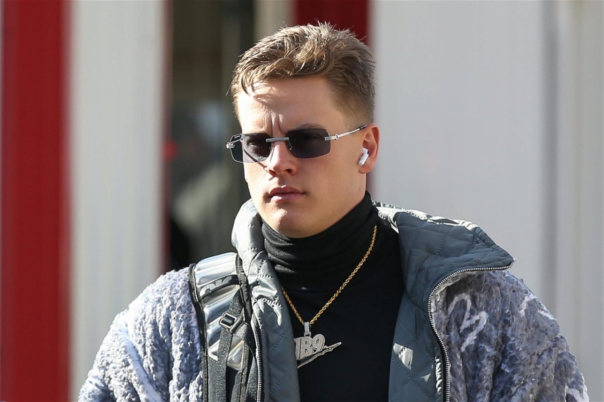 <i>Scott Winters/Icon Sportswire/Getty Images</i><br/>Joe Burrow arrives at the stadium before the AFC Championship game between the Cincinnati Bengals and Kansas City Chiefs.