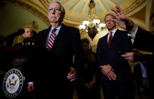 Senate Minority Leader Mitch McConnell (R-KY) responded that he would again discuss his history of voting rights and defended his record of hiring of Black staff.