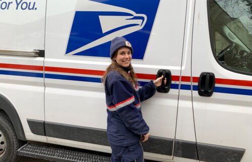 Kayla Berridge has been a mail carrier for four years