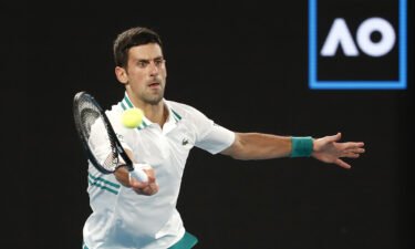 Novak Djokovic's Australian visa is revoked again.  Djokovic is seen here in February 2021 in Melbourne