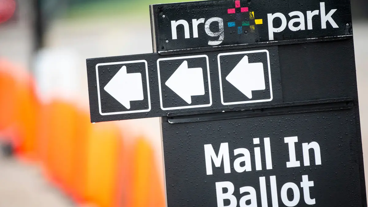 Mail in ballot sign