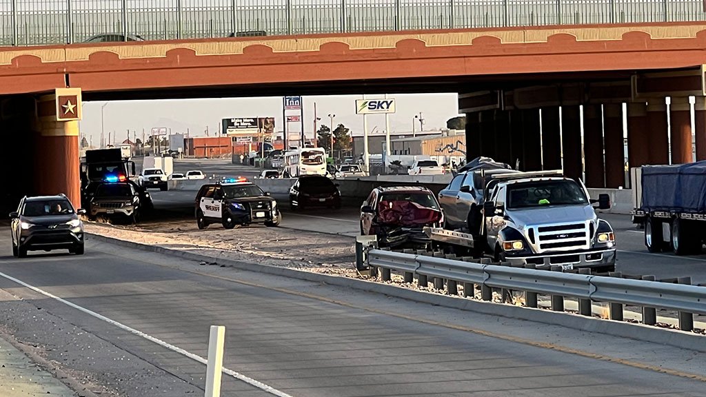 Five-car crash on I-10 West