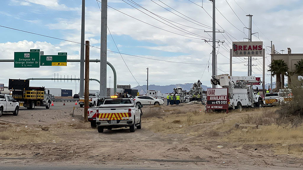 Contractor injured after making contact with high-power line.