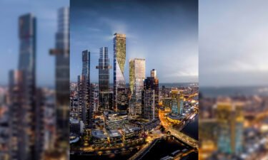 The upcoming Four Seasons Melbourne will have 210 rooms and sit atop the western tower.