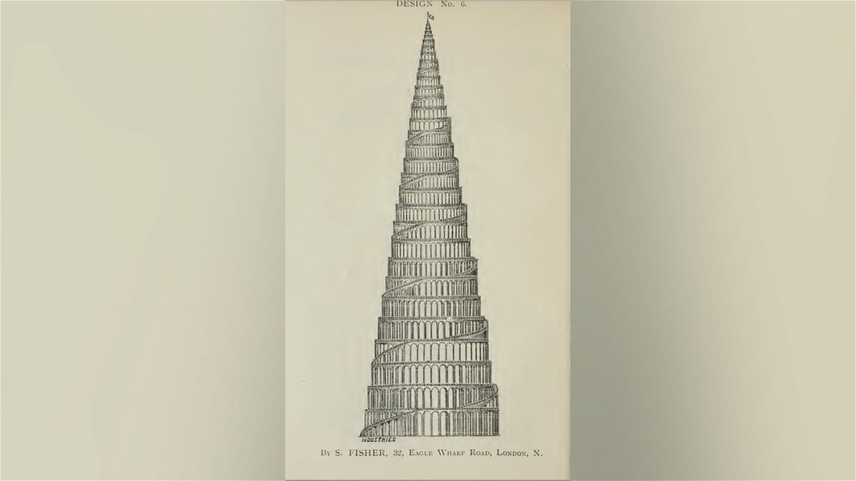 <i>The Public Domain Review</i><br/>One of the tower designs that didn't get picked.