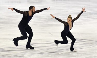 Cain-Gribble and LeDuc perform at last year's Figure Skating World Championships in Stockholm