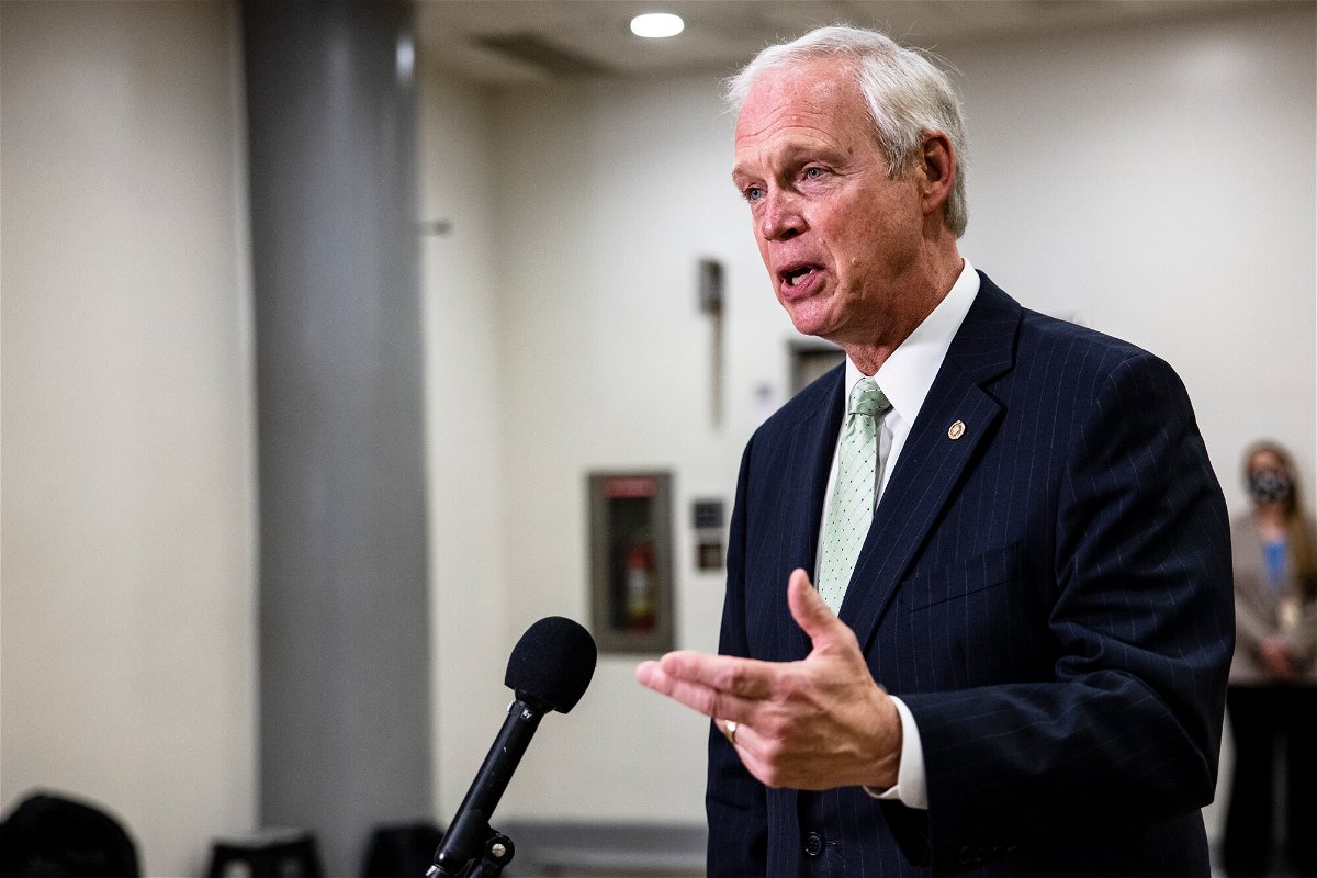 <i>Samuel Corum/Getty Images</i><br/>Wisconsin Republican Sen. Ron Johnson said February 15 he would not support a federal court nominee he had previously recommended to President Joe Biden -- a move that could stop the nominee
