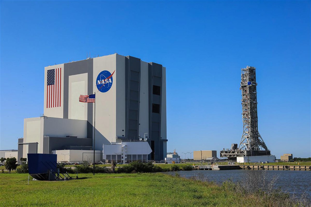 <i>Kim Shiflett/NASA</i><br/>NASA's Artemis 1 final prelaunch test delayed until March. Pictured is the Artemis I mission at NASA's Kennedy Space Center in Florida on October 30