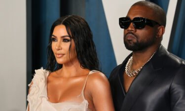 Kim Kardashian pushes back on estranged husband Kanye West's posting about their daughter North being on TikTok. Kardashian and West here attend the 2020 Vanity Fair Oscar Party on February 9