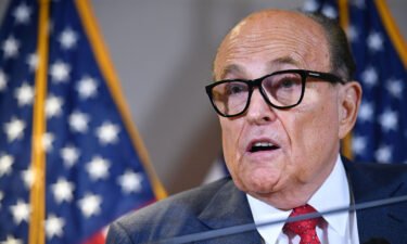 Two judges on "The Masked Singer" walked off after Rudy Giuliani unmasked himself at the end of a show taping. Giuliani is pictured here in Washington