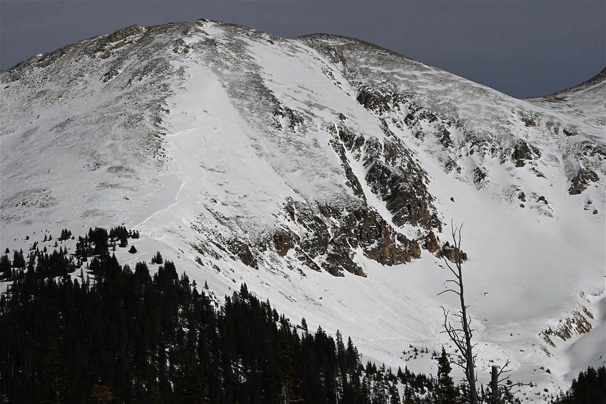 <i>Courtesy Summit County Rescue Group</i><br/>The avalanche occurred at Loveland Pass on a ski chute.
