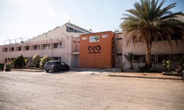 The entrance of cyber company NSO Group's branch in the Arava Desert in Sapir