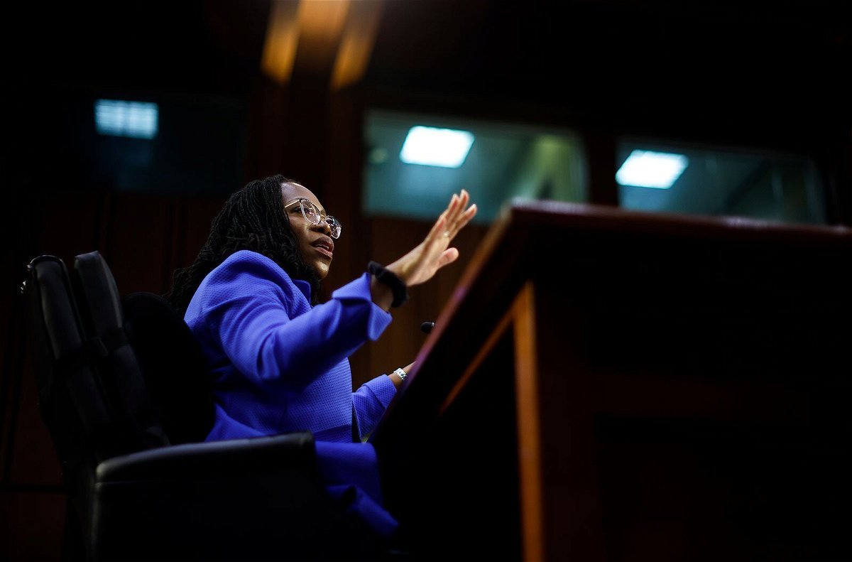 <i>Chip Somodevilla/Getty Images</i><br/>Judge Ketanji Brown Jackson explained the way she spoke to defendants as a trial judge during sentencing