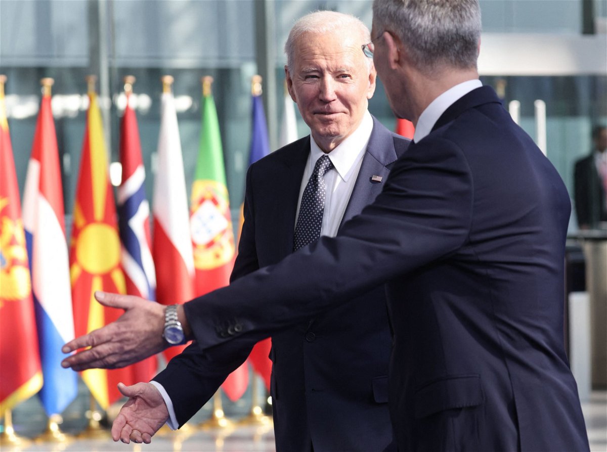 <i>KENZO TRIBOUILLARD/AFP/Getty Images</i><br/>President Joe Biden announced a new initiative meant to deprive Russian President Vladimir Putin of European energy profits that Biden says are used to fuel Russia's war in Ukraine.