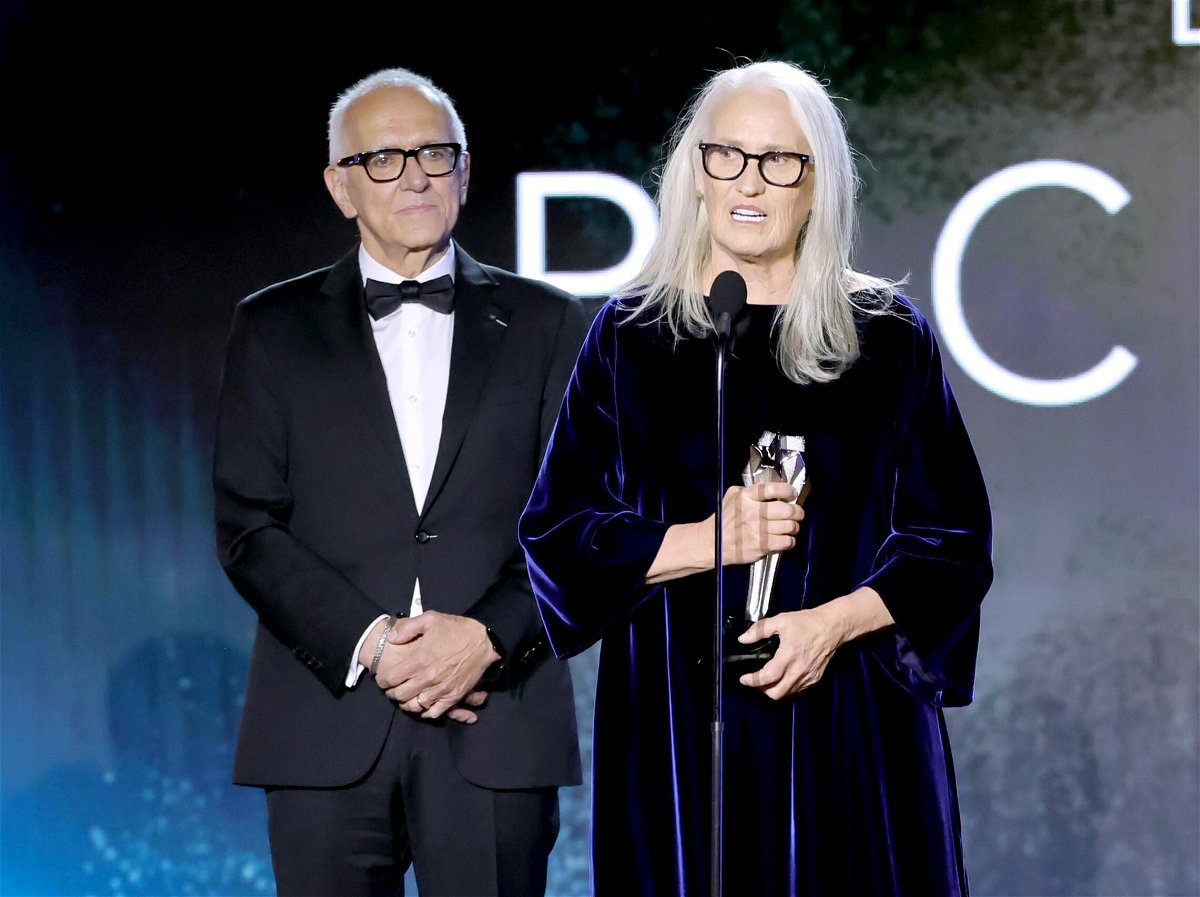 <i>Amy Sussman/Getty Images for Critics Choice Association</i><br/>Director Jane Campion (right) has apologized to tennis stars Venus and Serena Williams