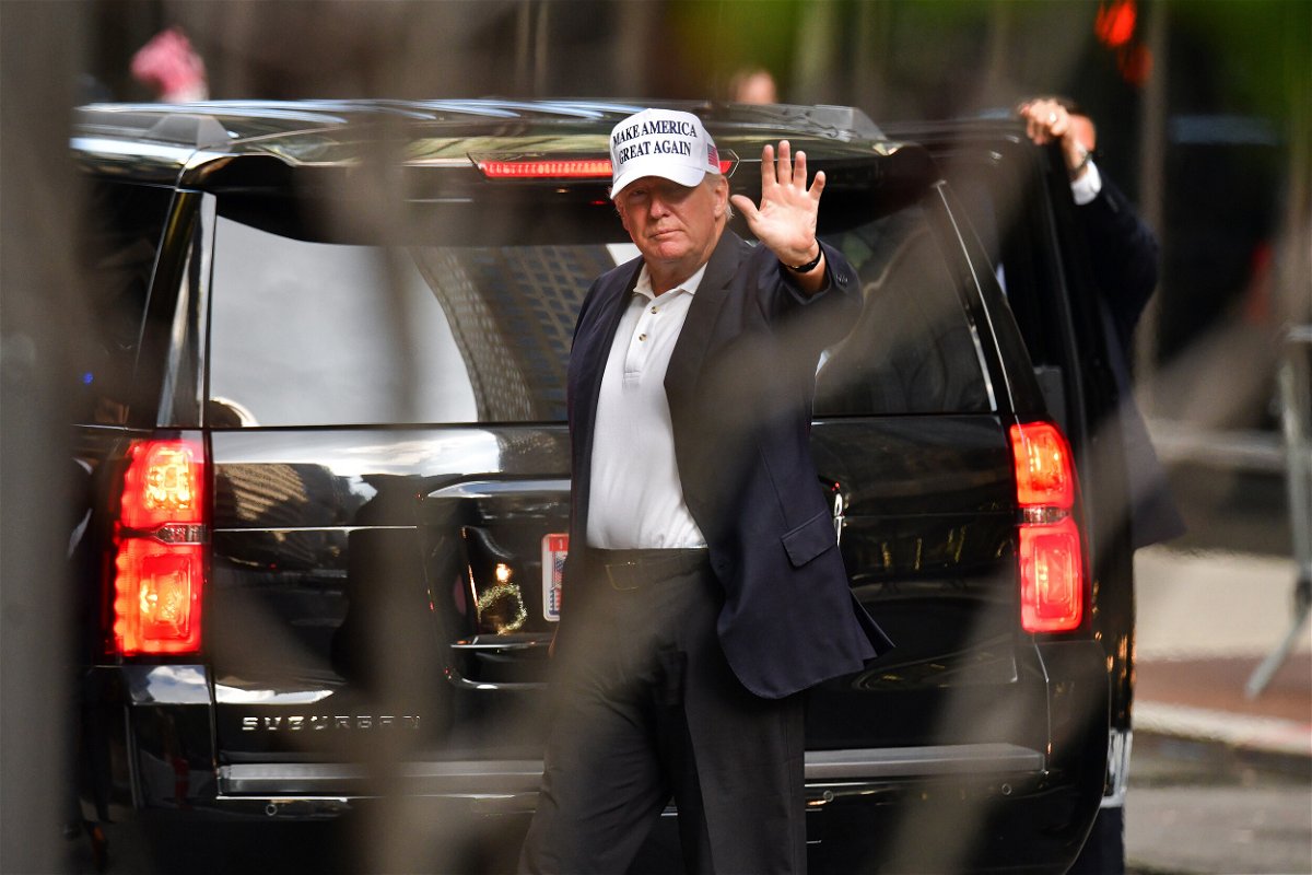 <i>James Devaney/GC Images/Getty Images</i><br/>Former President Donald Trump arrives at Trump Tower in Manhattan on July 4