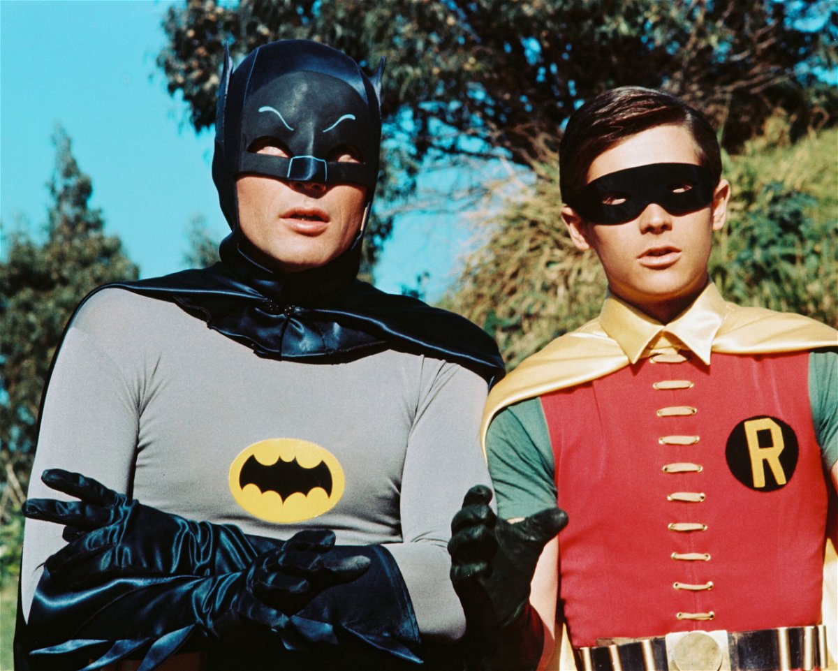 <i>Silver Screen Collection/Hulton Archive/Getty Images</i><br/>Costume materials had improved slightly by the time it was Adam West's era for the TV series 