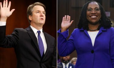 Judges Brett Kavanaugh and Ketanji Brown Jackson are sworn in at their respective Senate hearings for their Supreme Court nominations.