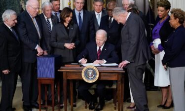 President Joe Biden on Tuesday signed a massive spending bill into law that includes $13.6 billion in new aid to Ukraine.