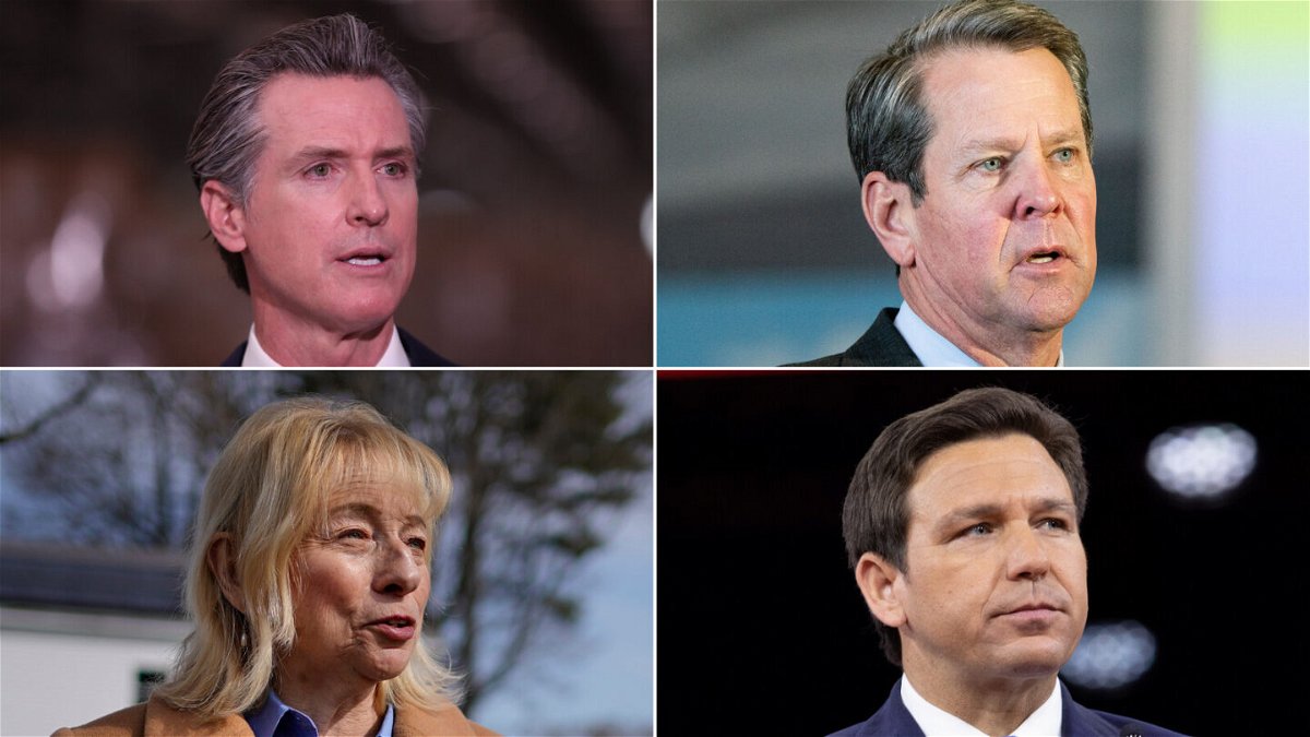 <i>AP/Getty Images</i><br/>The governors of California