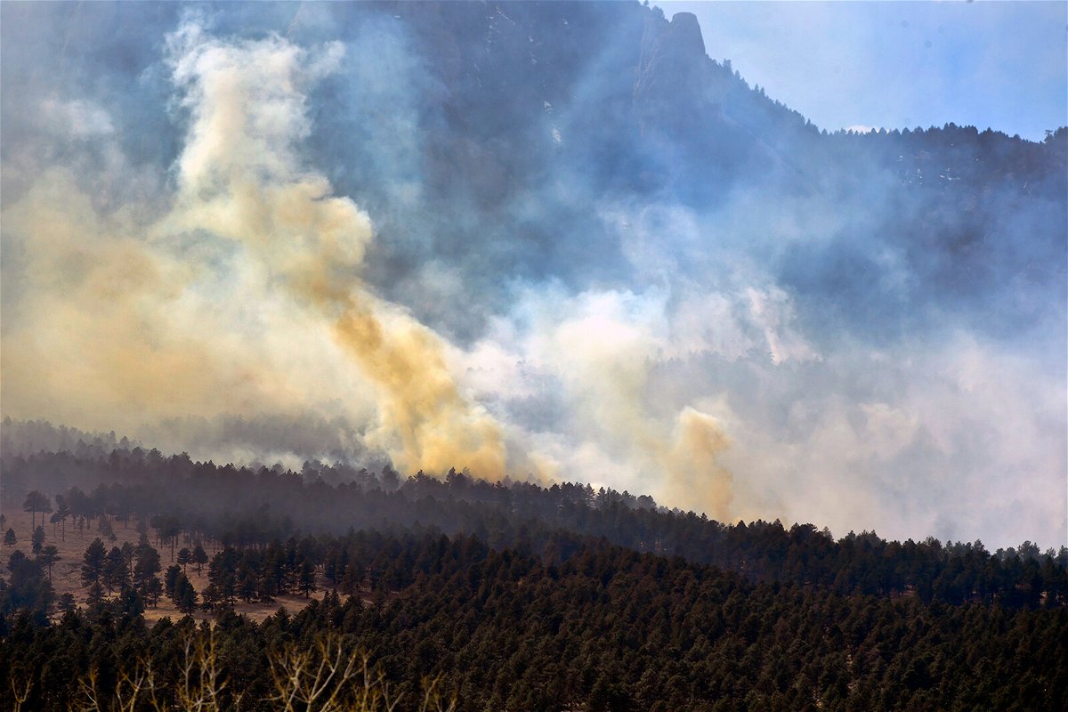 <i>Helen H. Richardson/AP</i><br/>A wildfire near Boulder
