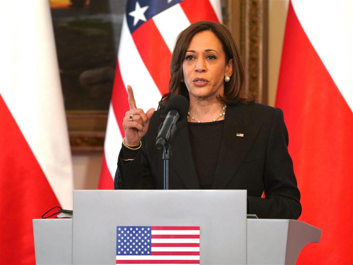 <i>Janek Skarzynski/AFP/Getty Images</i><br/>Vice President Kamala Harris ventured farther toward NATO's eastern edge Friday with a stop in Romania