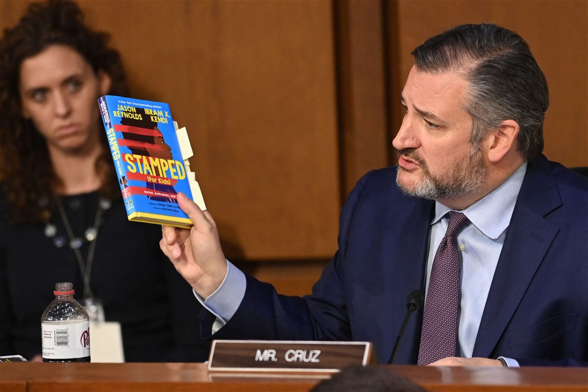 <i>Saul Loeb/AFP/Getty Images</i><br/>Sen. Ted Cruz mischaracterized two children's books about race during the confirmation hearings of Supreme Court nominee Ketanji Brown Jackson.