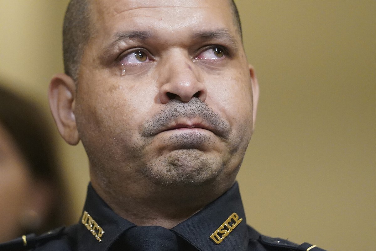 <i>Andrew Harnik/Pool/Getty Images</i><br/>Capitol Police officer Aquilino Gonell