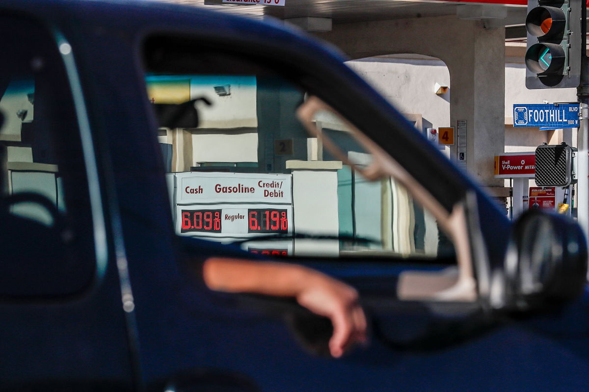 <i>Robert Gauthier/Los Angeles Times/Shutterstock</i><br/>Pictured is a Shell station charging $6.09 per gallon for regular gas in Azusa
