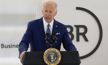 President Joe Biden speaks at Business Roundtable's CEO Quarterly Meeting