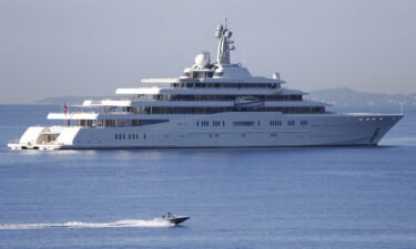 A New Justice Department special unit will target Russian oligarchs' yachts. Pictured is the yacht of Russian billionaire Roman Abramovitch