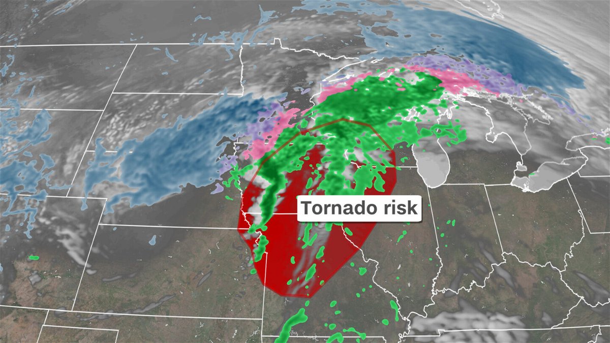 <i>CNN Weather</i><br/>Some states in the Midwest may see both snow and tornadoes this weekend.