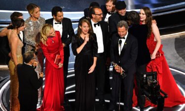 "Coda" cast and crew accept the award for Best Picture for "CODA" onstage during the 94th Oscars at the Dolby Theatre in Hollywood