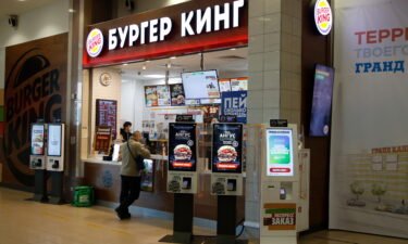 A Burger King restaurant at a St. Petersburg shopping center. Burger King is trying to suspend its operations in Russia