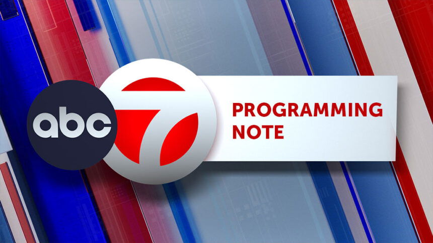 Programming note for ABC-7: Thursday, Friday - KVIA