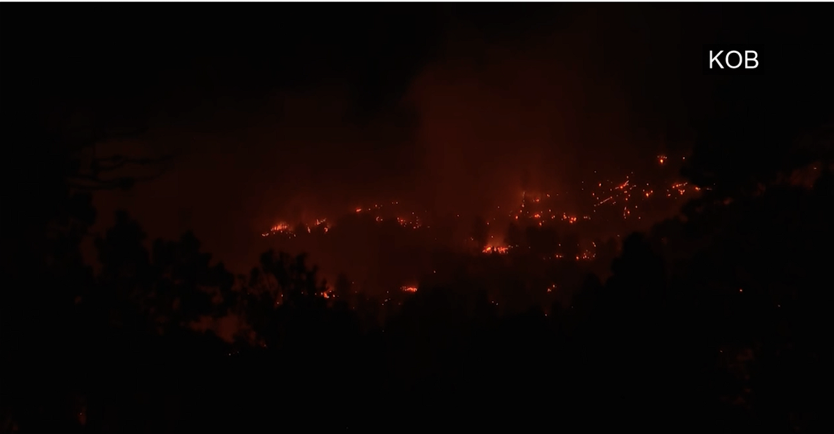 The McBride fire, burning near Ruidoso, has now burned 6,159 acres and is 95% contained.