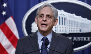 Attorney General Merrick Garland tested positive for Covid-19 on Wednesday