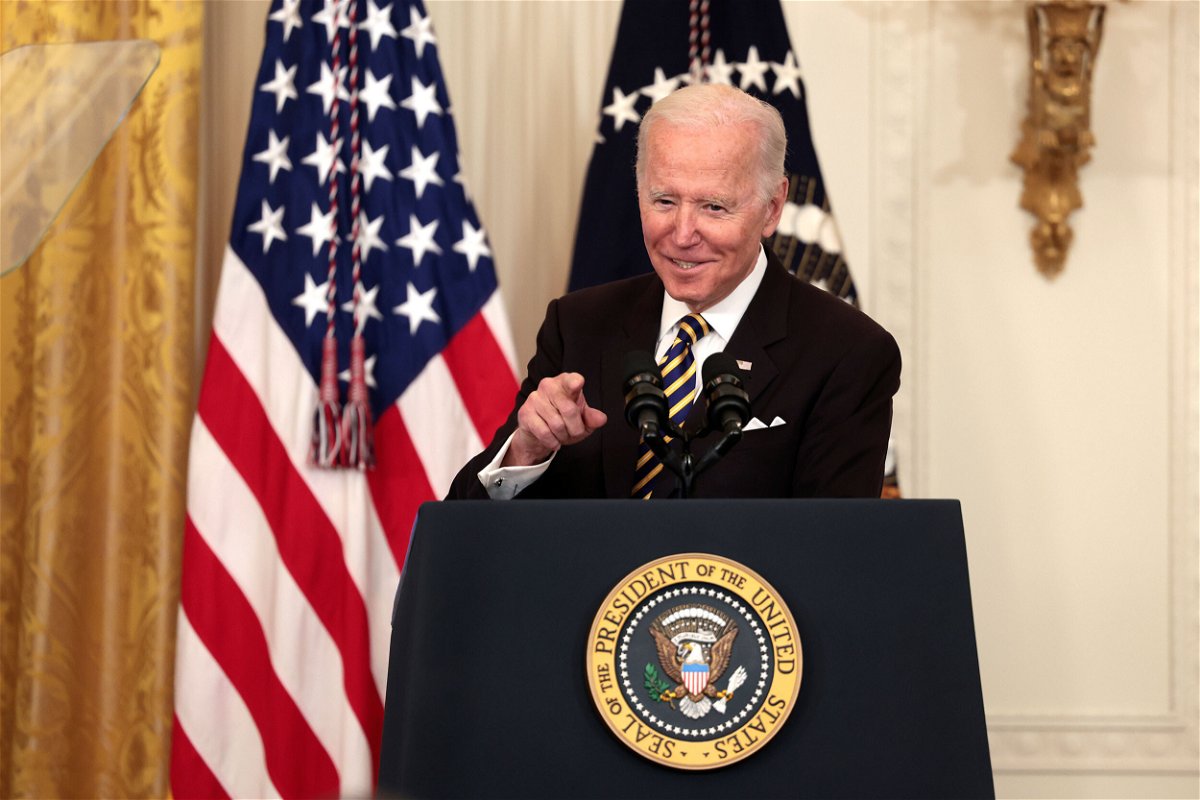 <i>Anna Moneymaker/Getty Images</i><br/>President Joe Biden