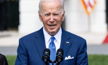 President Joe Biden speaks at a White House event on Friday.