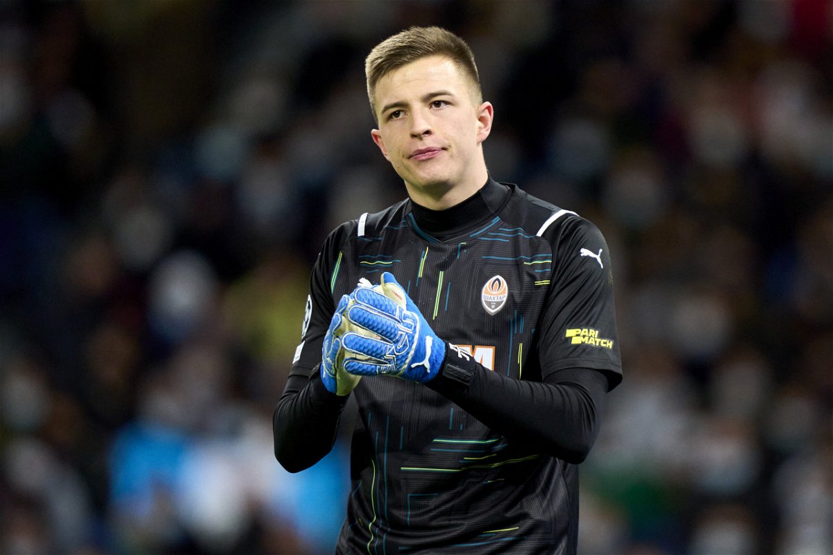 <i>Diego Souto/Quality Sport Images/Getty Images</i><br/>Anatoliy Trubin of Shakhtar Donetsk looks on during the UEFA Champions League group D match between Real Madrid and Shakhtar Donetsk at Estadio Santiago Bernabeu on November 3