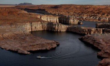A view of Lake Powell is shown on March 27 in Page