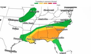 Parts of the South are once again under the threat of severe weather this week