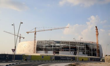 Construction work takes place on the Al Thumama Stadium in Doha in 2019. With months to go until the 2022 World Cup in Qatar and less than a week since the draw took place