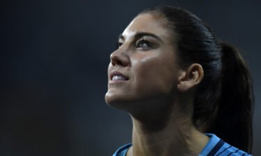 Hope Solo after a US women's national team win at the 2016 Olympics.