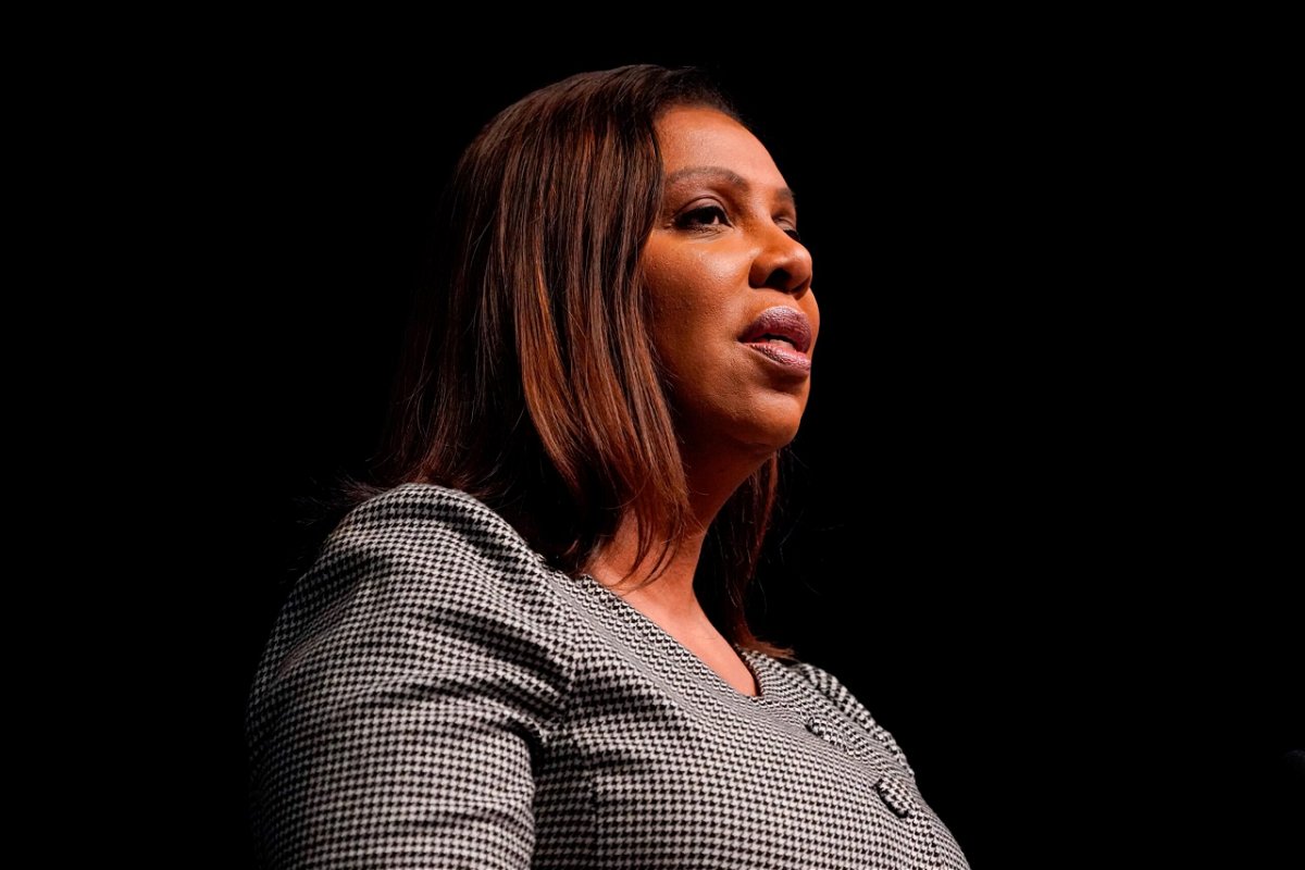 <i>Seth Wenig/AP</i><br/>New York Attorney General Letitia James launched a wide-ranging investigation Thursday into whether the oil industry has engaged in gas price gouging. James is shown here during the New York State Democratic Convention in New York