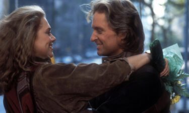Kathleen Turner and Michael Douglas in "Romancing The Stone."