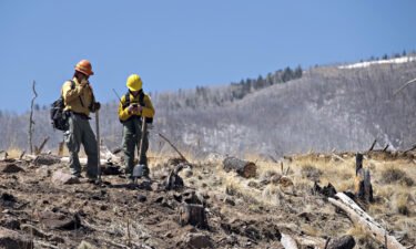 Over 4 million in the Southwest face an 'extremely critical' fire danger Friday as strong winds hit the region. Advisors from the Coconino National Forest study the Tunnel Fires impact April 21