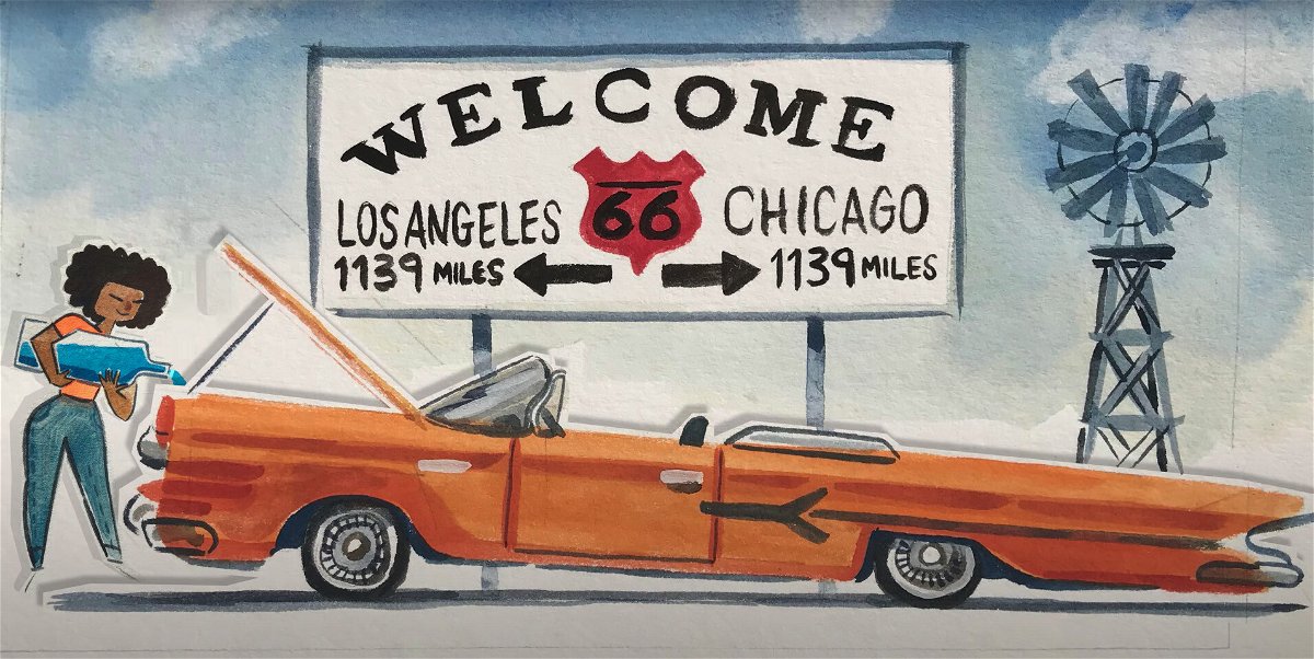 <i>From Google</i><br/>Google celebrates Route 66 in this image from their celebration of the historic highway.